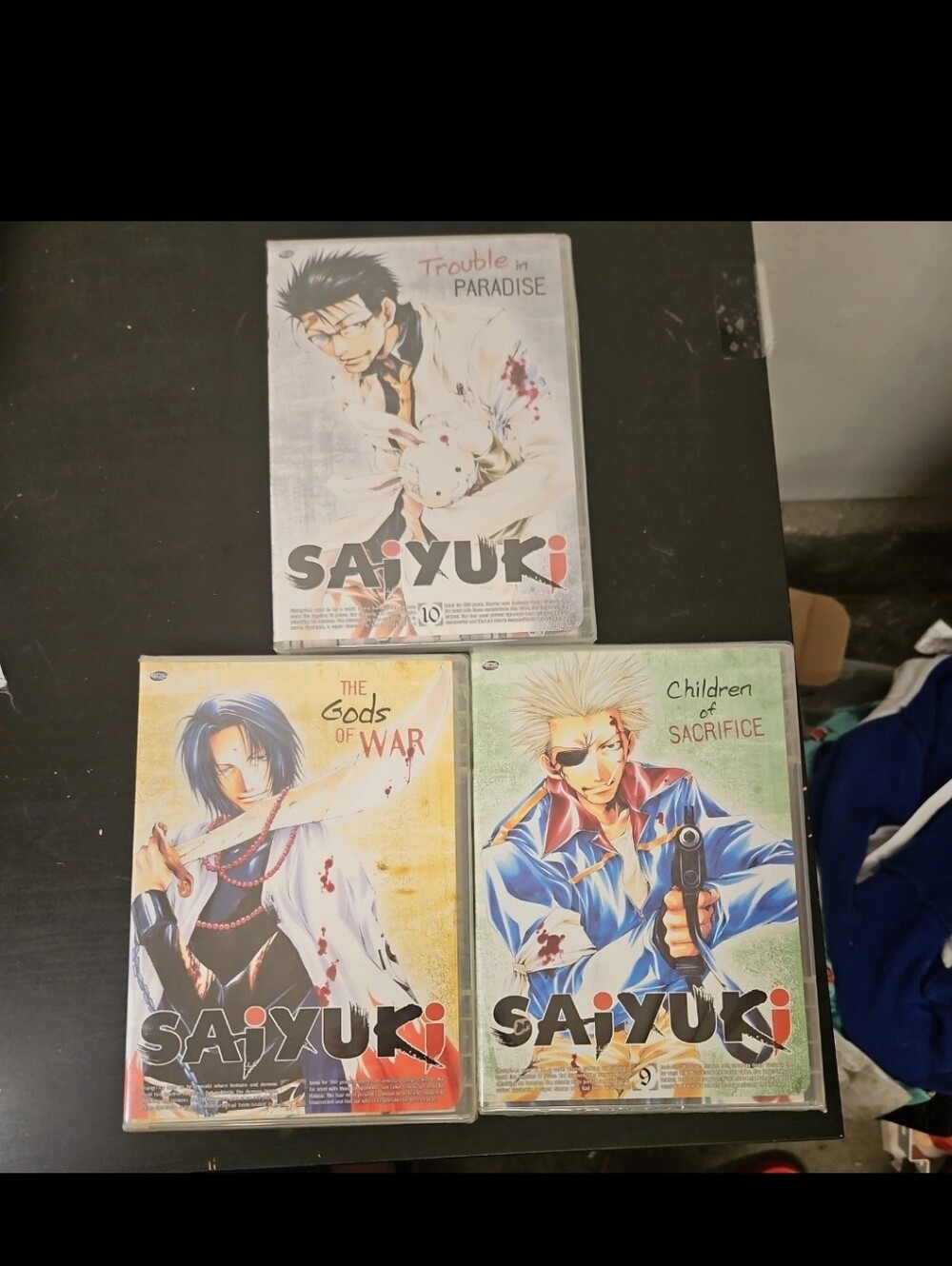 Saiyuki DVD LOT VOL 7, 9 &10  (DVD, 2005) anime on DVD (3 DVD Lot)